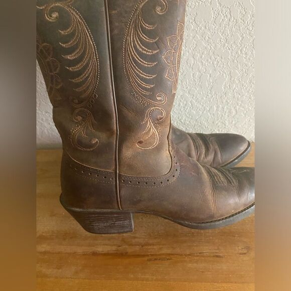 ARIAT Women’s Magnolia Western Boots Distressed Brown 7.5 B Rodeo Boho - Picture 6 of 16